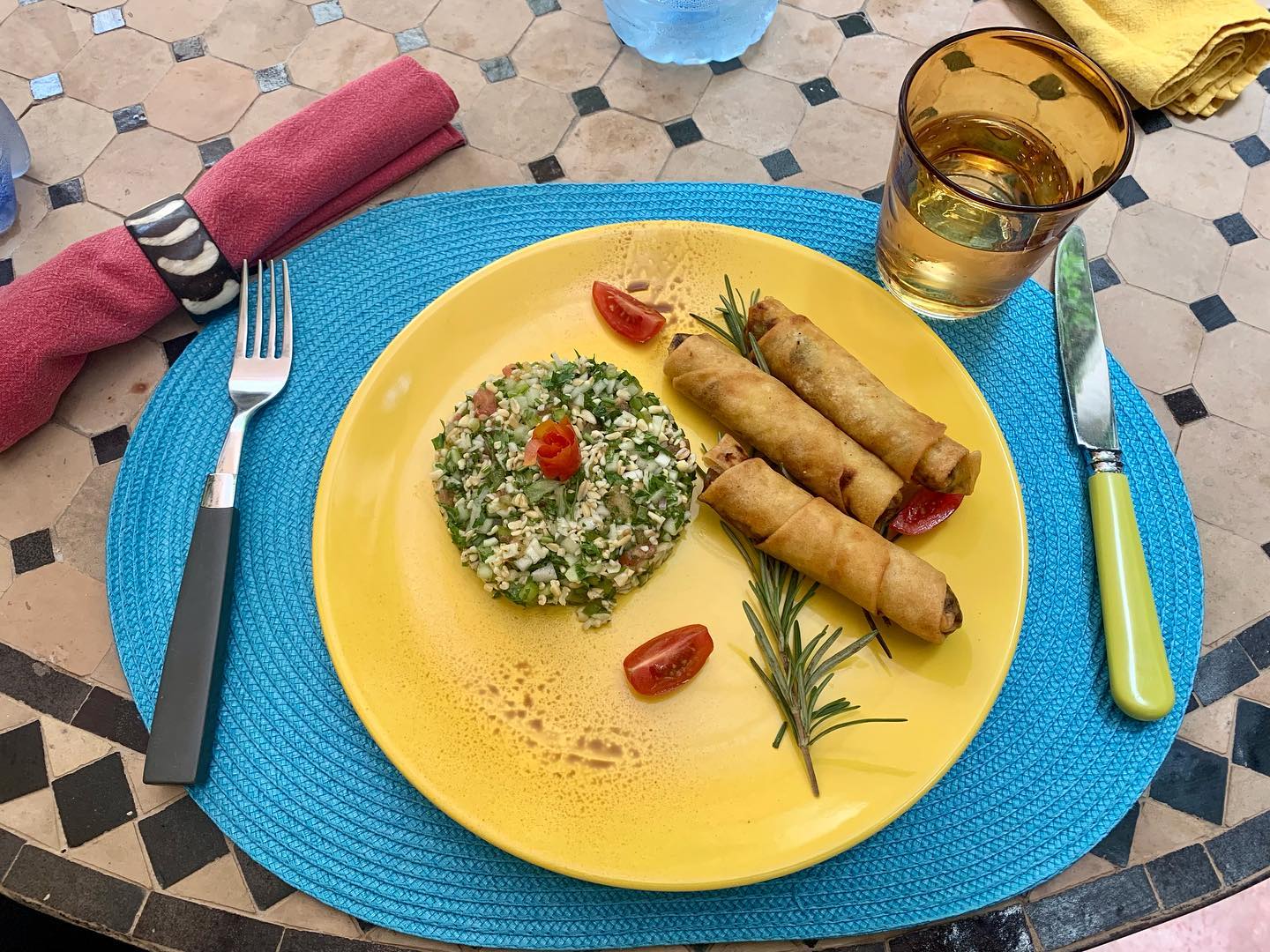 Dish prepared at Dar Louisa from the Instagram collection 16
