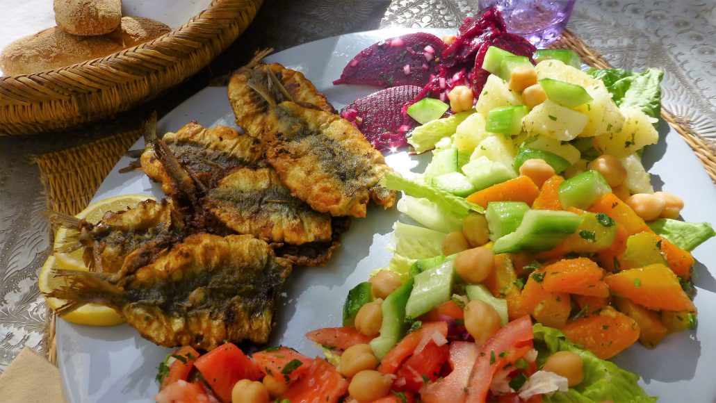 Food prepared at Dar Louisa archive photograph 19